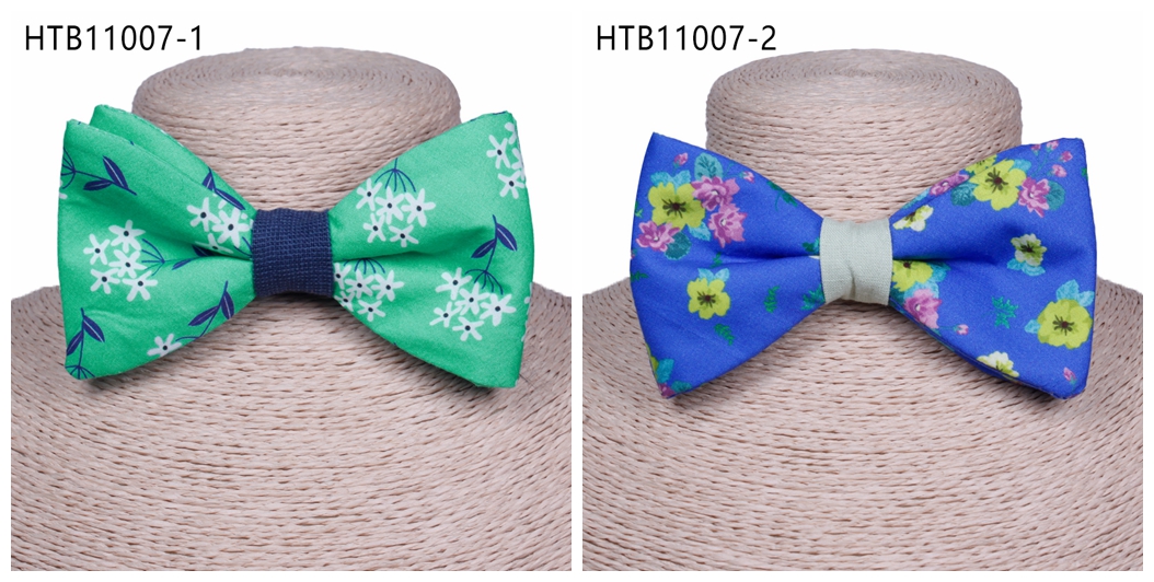 Best selling factory custom cotton floral men bow ties