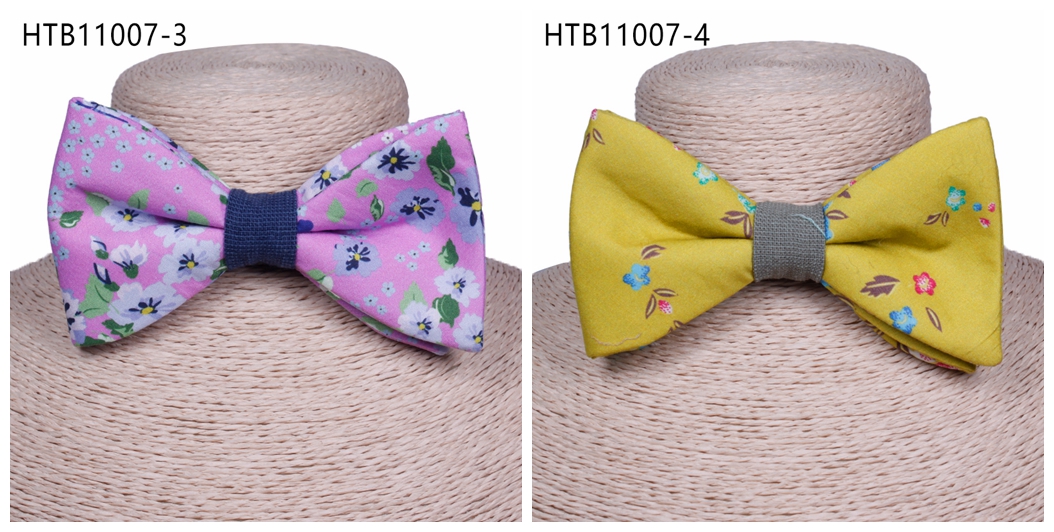 Best selling factory custom cotton floral men bow ties