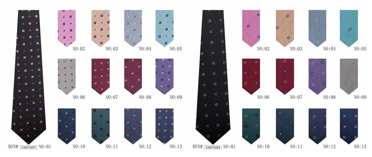 Custom various patterns of polyester best business ties