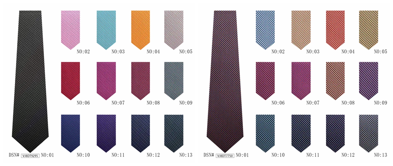 Custom various patterns of polyester best business ties