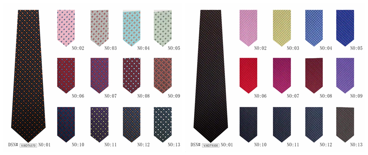 Custom various patterns of polyester best business ties