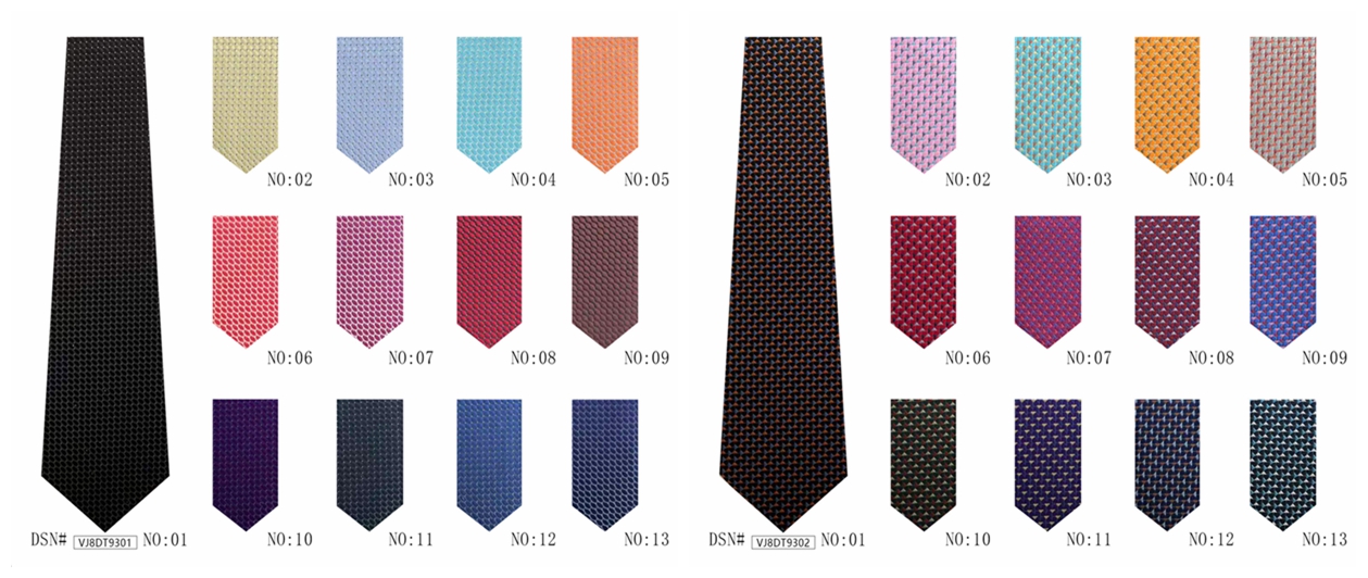 Custom various patterns of polyester best business ties