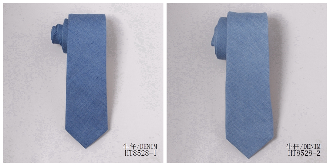 Custom plain color and flowers student necktie