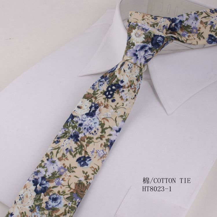 Skinny cotton best wedding ties for groom flower tie