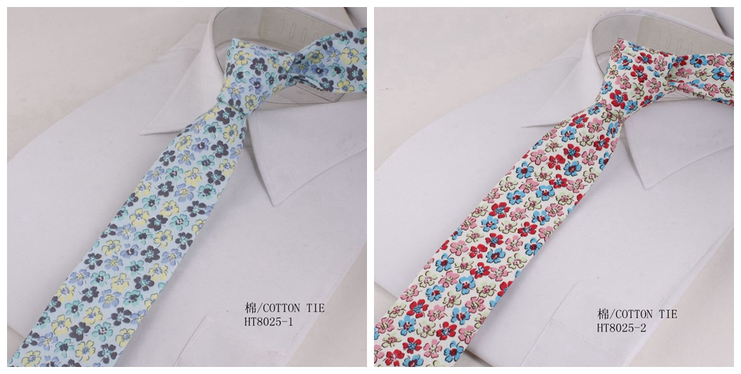 Skinny cotton best wedding ties for groom flower tie