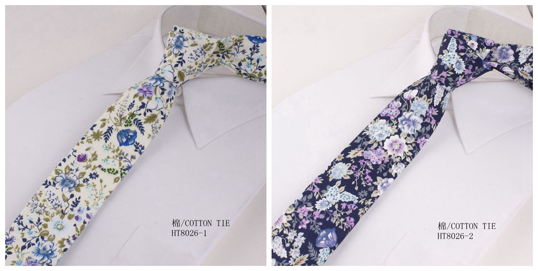 Skinny cotton best wedding ties for groom flower tie