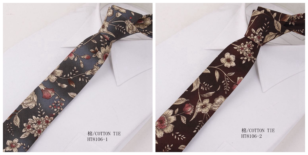 Custom fashion cotton flowers create your own tie