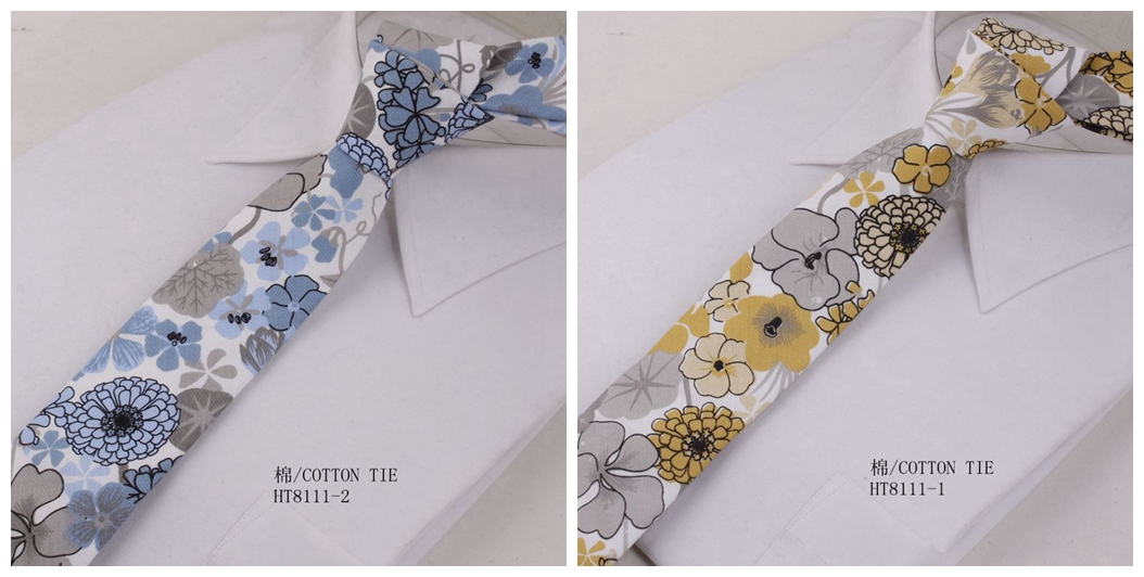 Custom fashion cotton flowers create your own tie