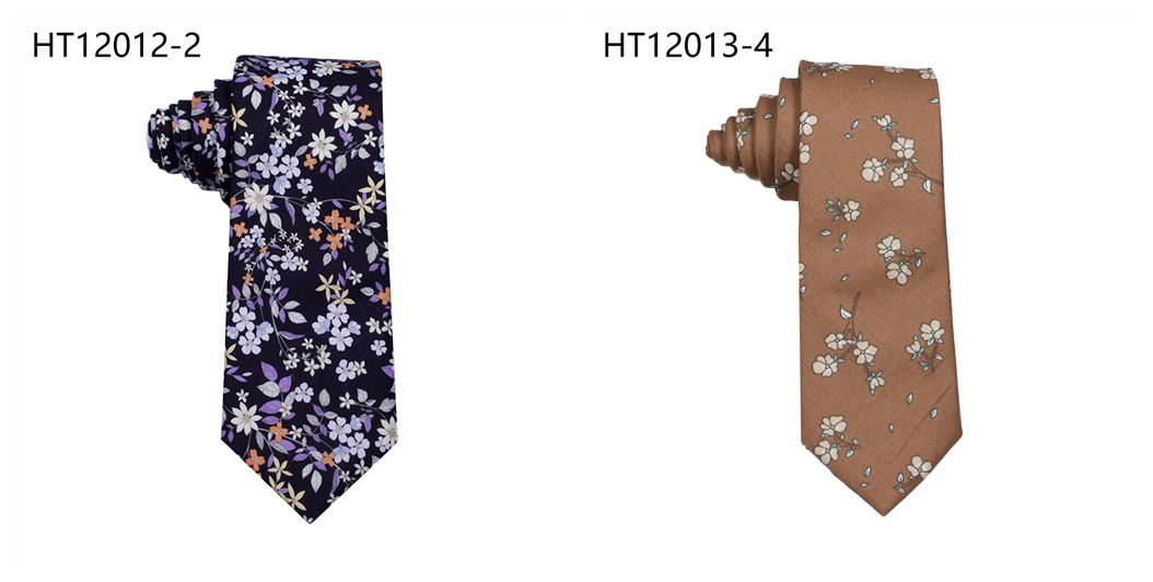 Custom new patterns cotton wedding flower funny neckties