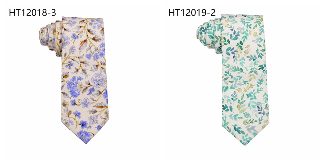 Custom new patterns cotton wedding flower funny neckties