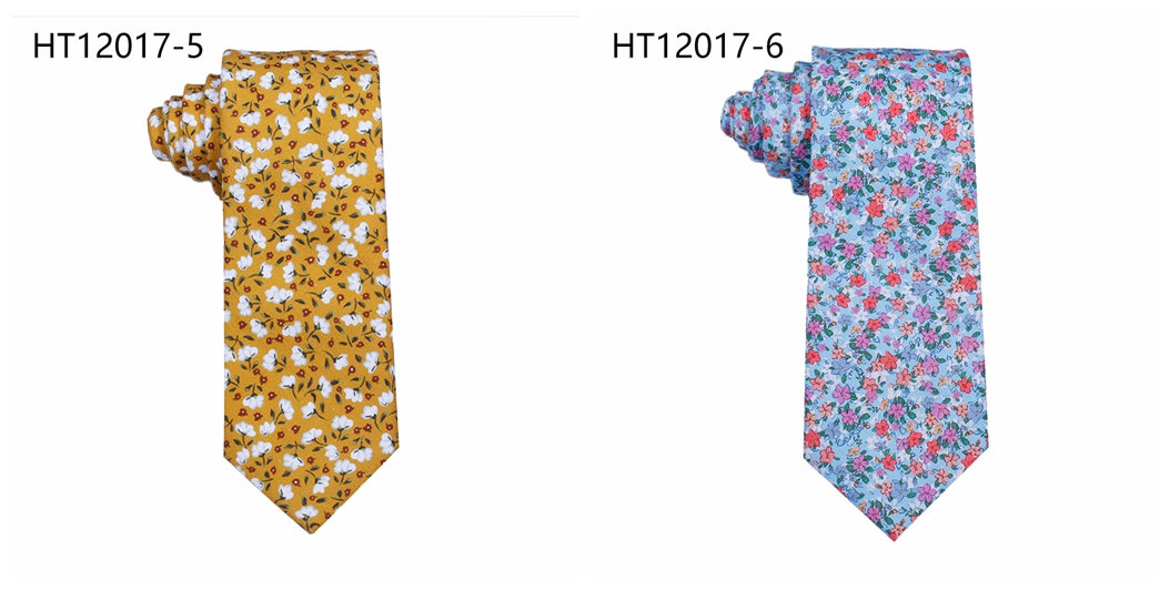 Custom new patterns cotton wedding flower funny neckties