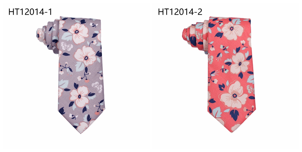 Custom new patterns cotton wedding flower funny neckties