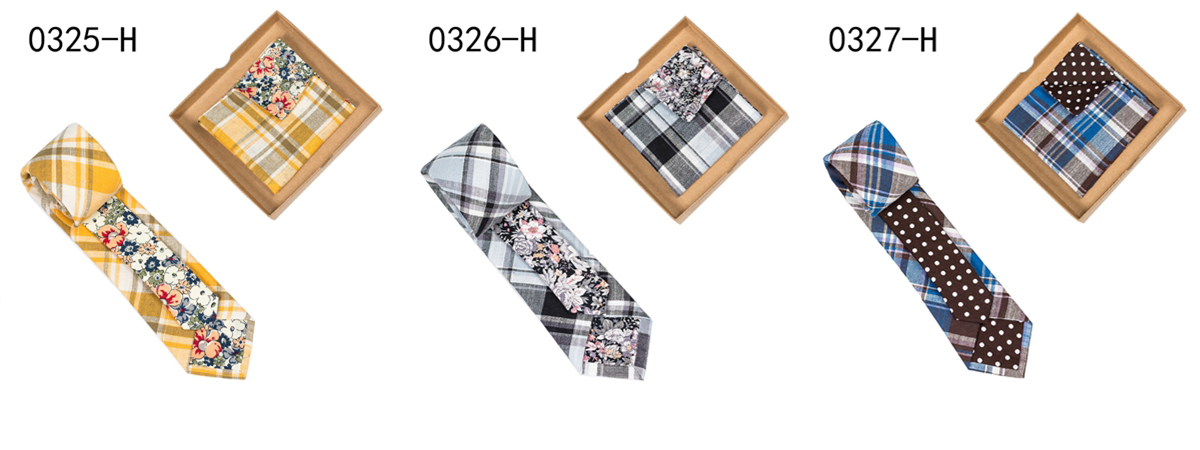 TONIVANI-06 Wholesale Shengzhou China Mens Printed Cotton Neckties And Pocket Square Sets Male Colorful Floral Ties