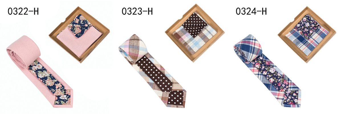 TONIVANI-06 Wholesale Shengzhou China Mens Printed Cotton Neckties And Pocket Square Sets Male Colorful Floral Ties