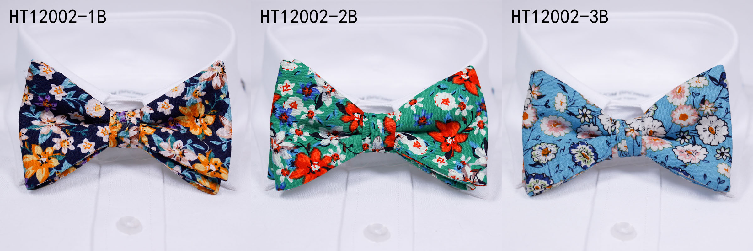 Cotton flowers fashion mens bow ties