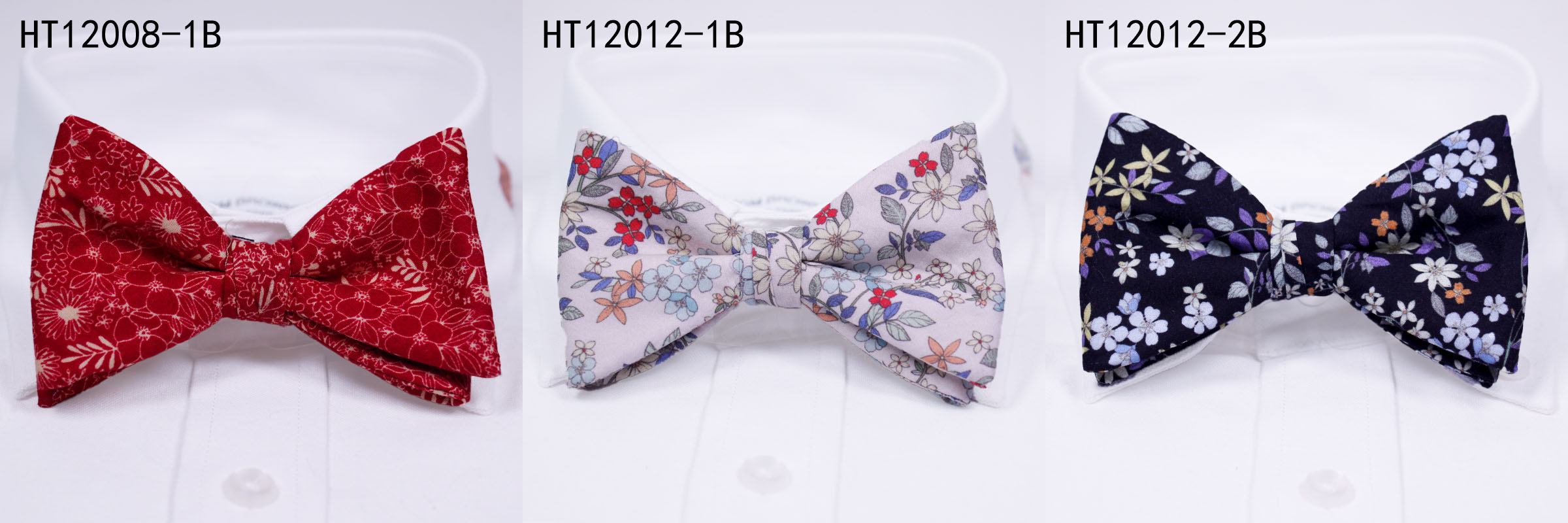 Cotton flowers fashion mens bow ties