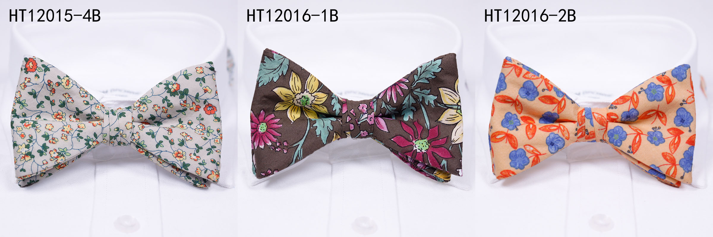 Cotton flowers fashion mens bow ties