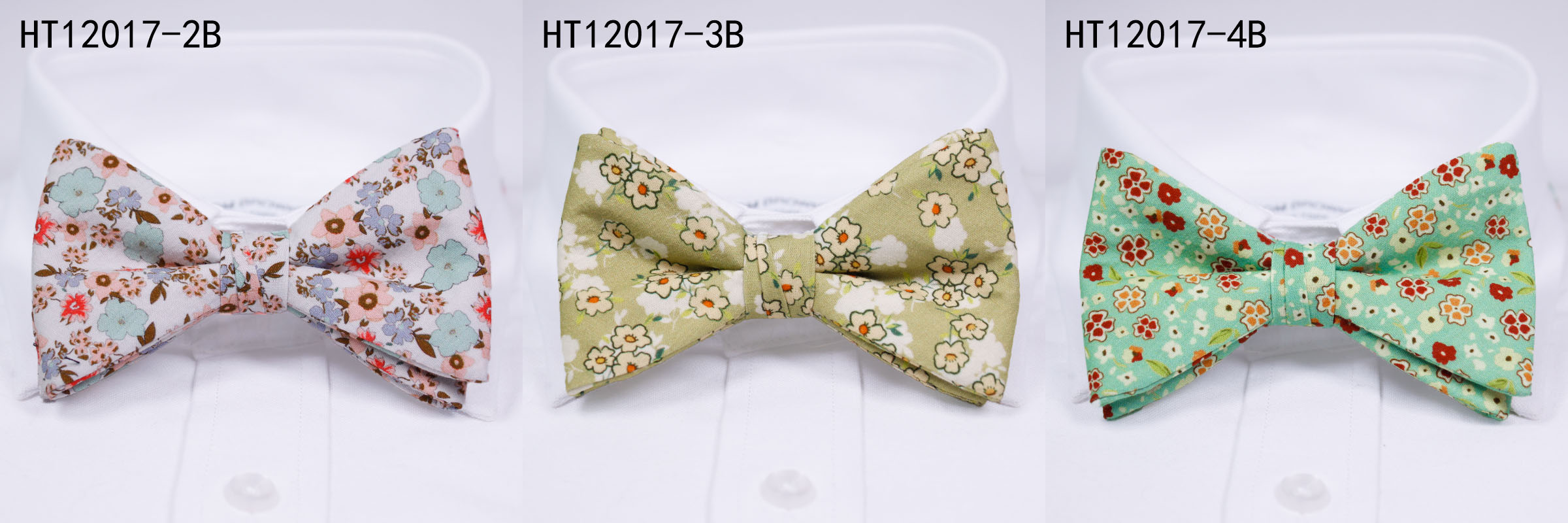 Cotton flowers fashion mens bow ties