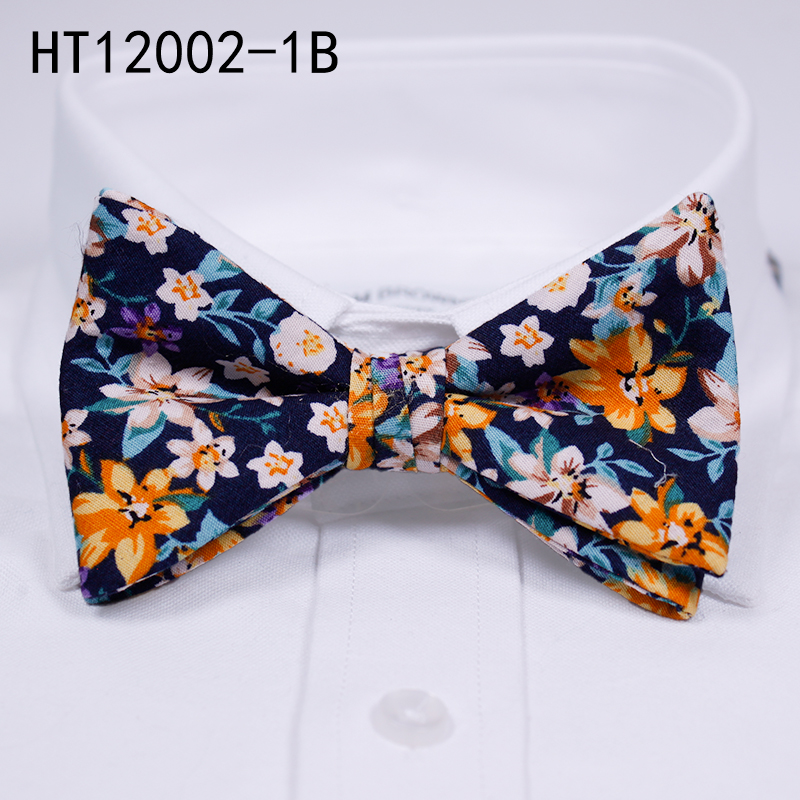 Cotton flowers fashion mens bow ties