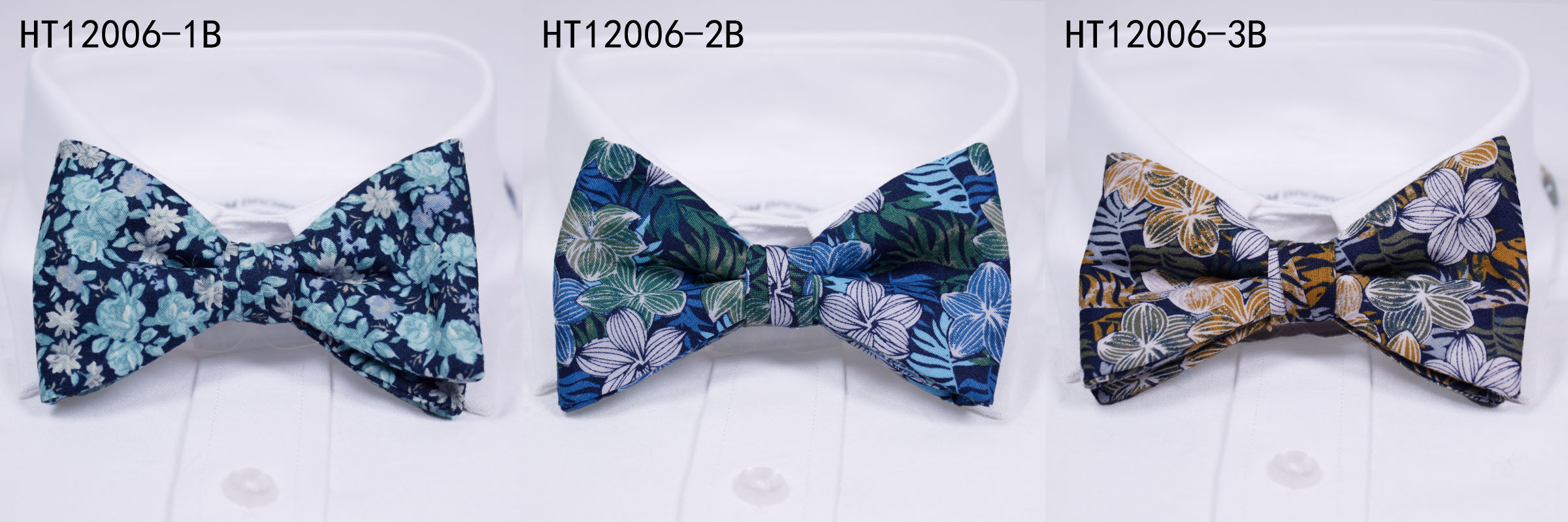 Cotton flowers fashion mens bow ties