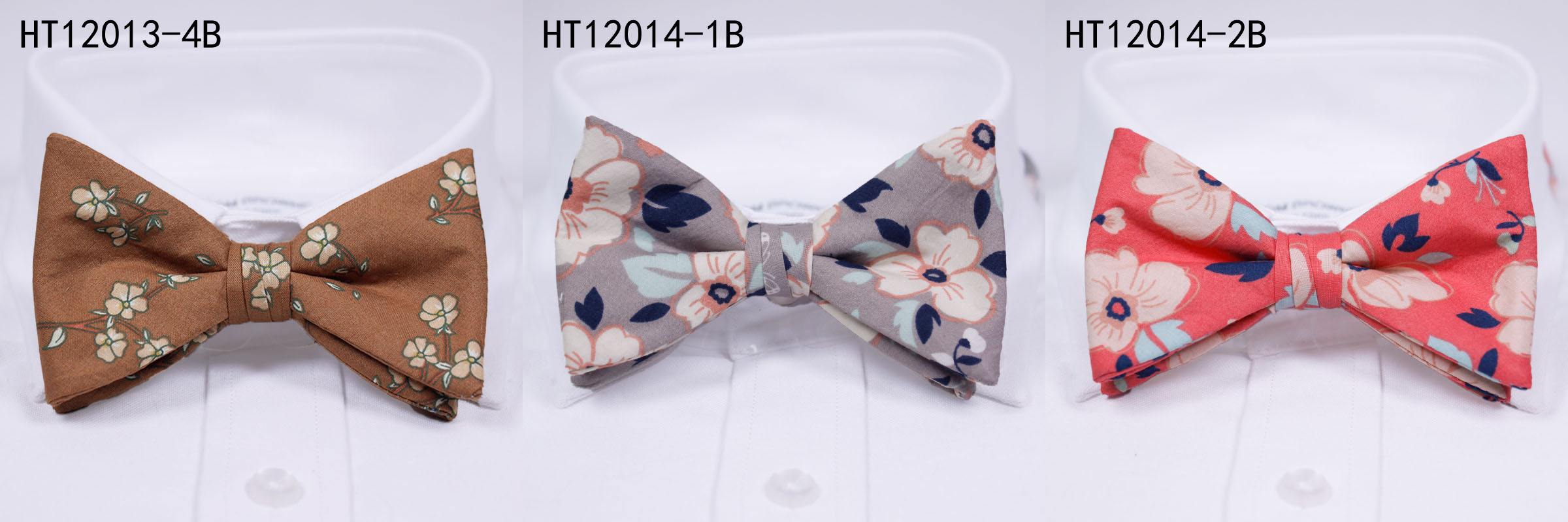 Cotton flowers fashion mens bow ties