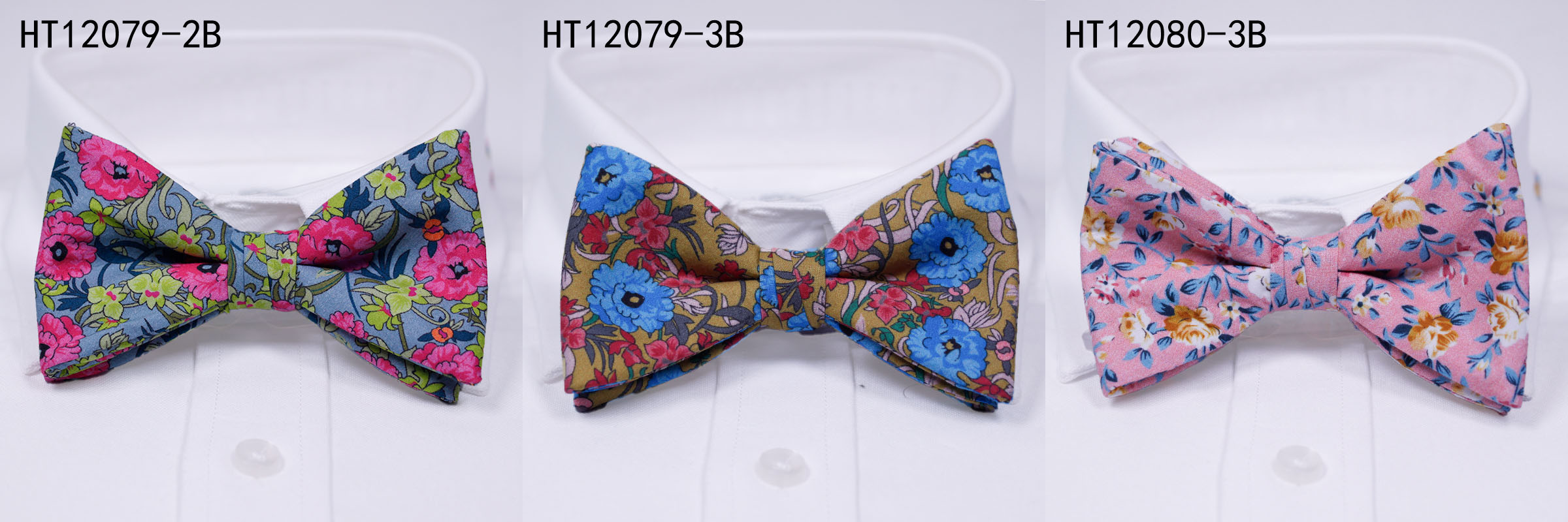 Cotton flowers bow tie men handmade for grooms