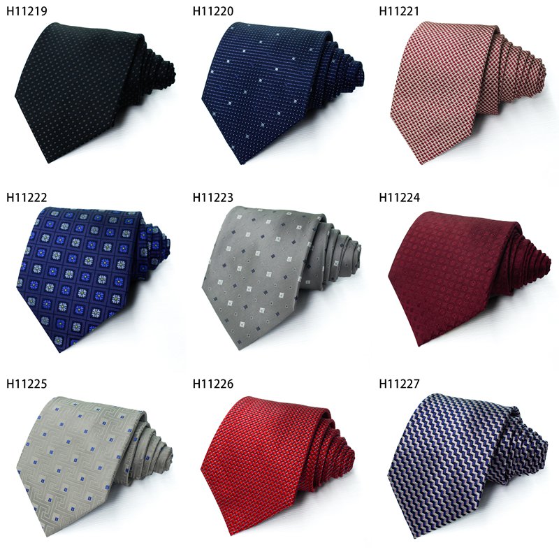 Fashion Neck Ties For Men Business Flowers Style Polyester Woven