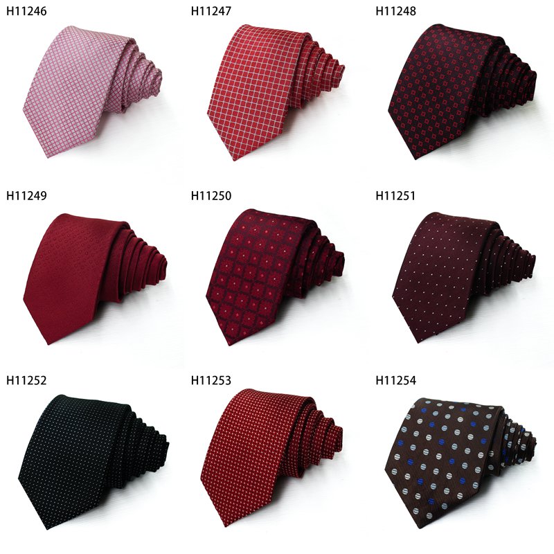 Fashion Neck Ties For Men Business Flowers Style Polyester Woven