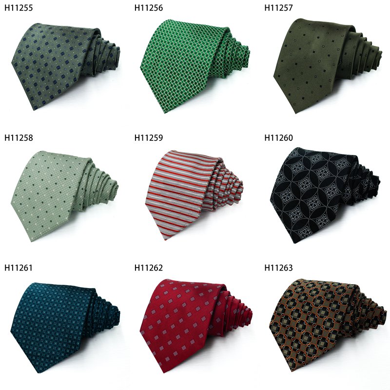 Fashion Neck Ties For Men Business Flowers Style Polyester Woven