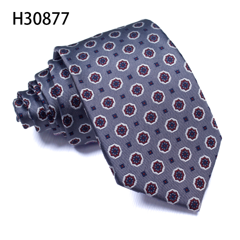 Polyester woven jacquard mens business best ties fashion style