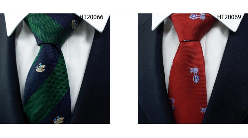 Custom polyester novelty animal neckties fashion classic design