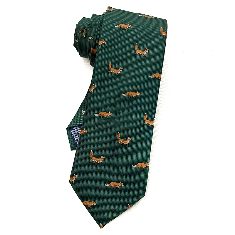 Custom polyester novelty animal neckties fashion classic design