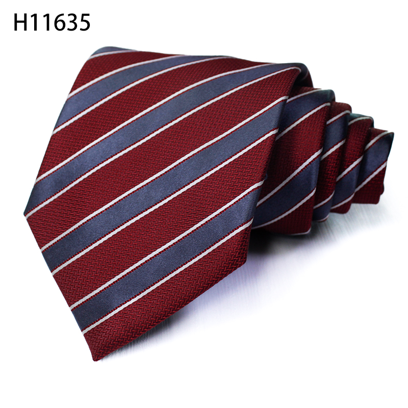 Stripe Mens Silk Woven Neckties Business Gentleman Meeting Tie