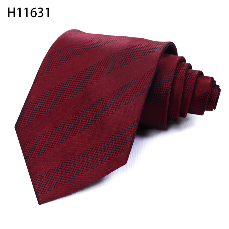 Stripe Mens Silk Woven Neckties Business Gentleman Meeting Tie