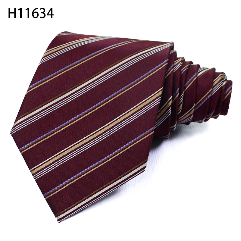 Stripe Mens Silk Woven Neckties Business Gentleman Meeting Tie