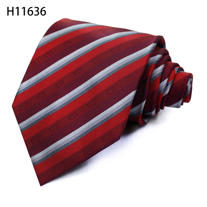 Stripe Mens Silk Woven Neckties Business Gentleman Meeting Tie