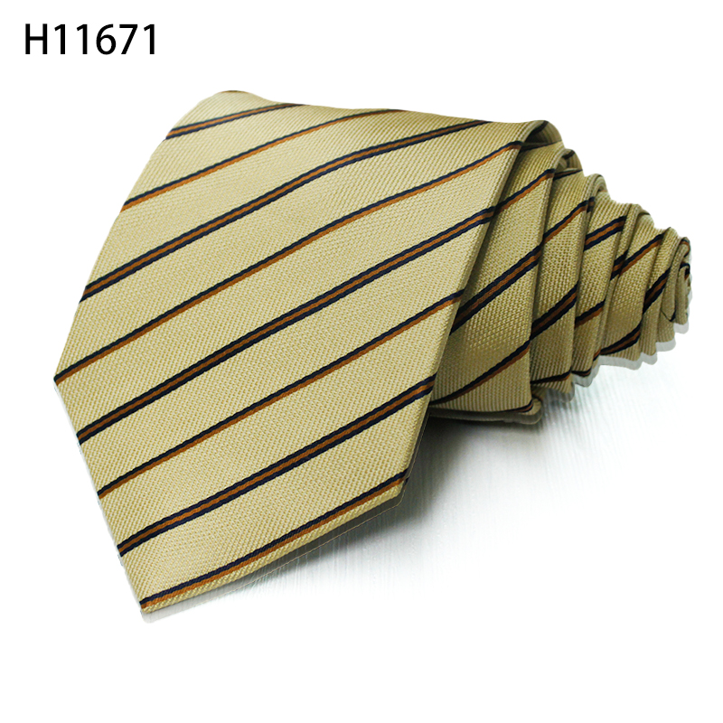 Green Gold Mens Party Neckties Silk High Quality Fashion Tie