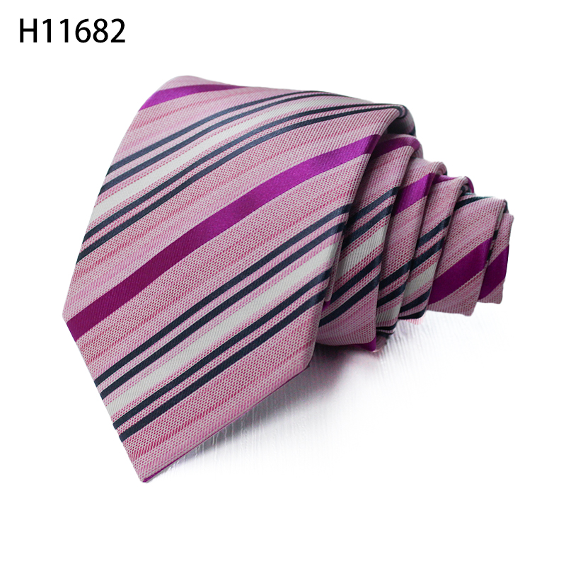 Custom Woven Jacquard Silk Men Slim Fashion Business Designer Tie