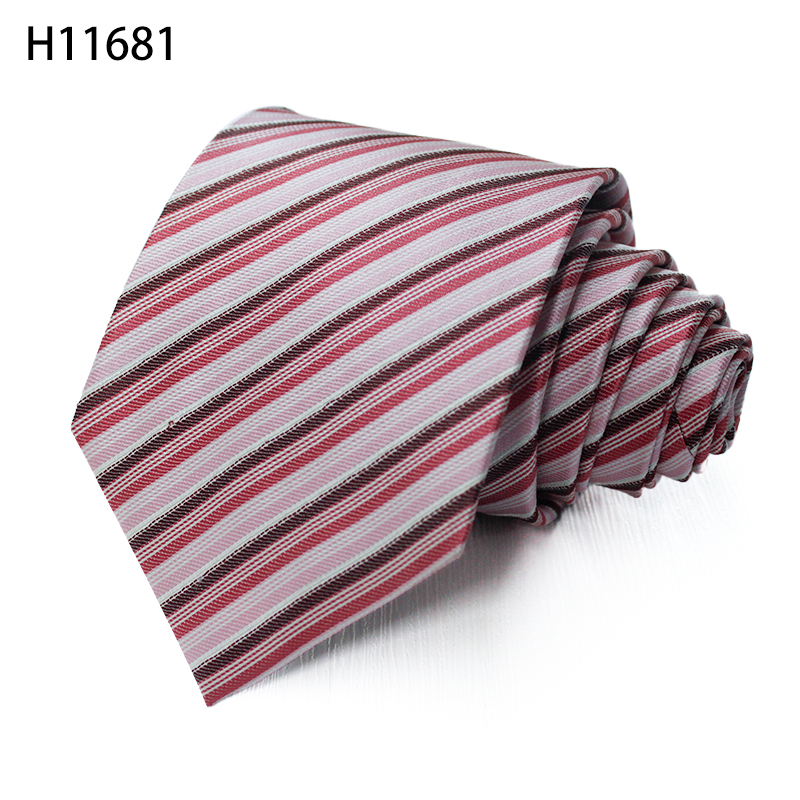 Custom Woven Jacquard Silk Men Slim Fashion Business Designer Tie