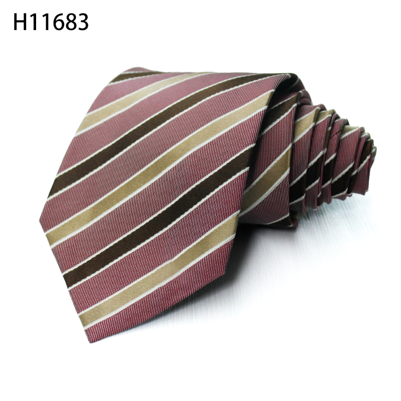 Custom Woven Jacquard Silk Men Slim Fashion Business Designer Tie