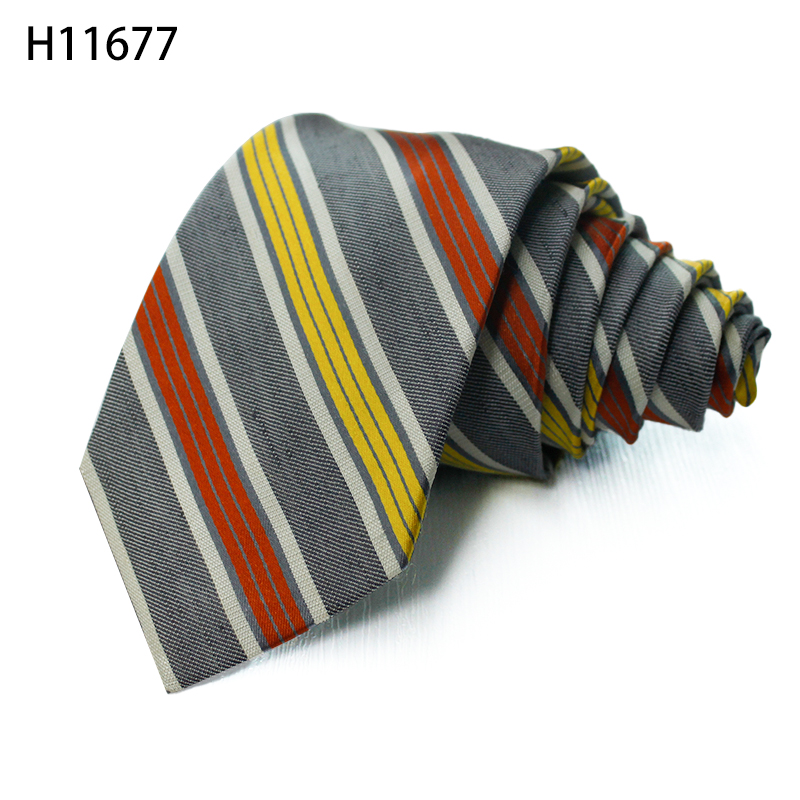 Custom Woven Jacquard Silk Men Slim Fashion Business Designer Tie