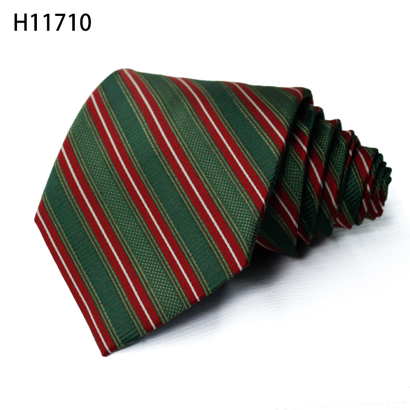 Green stripe man business wedding neckties hot design