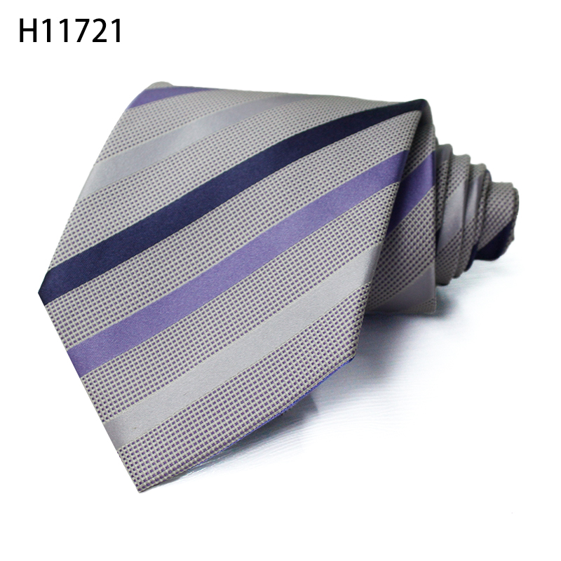 Dream Purple Colors Fashion Woven Jacquard Ties