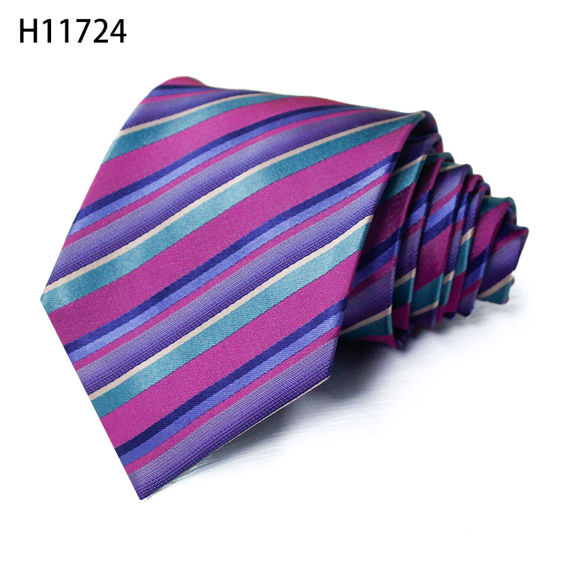 Dream Purple Colors Fashion Woven Jacquard Ties