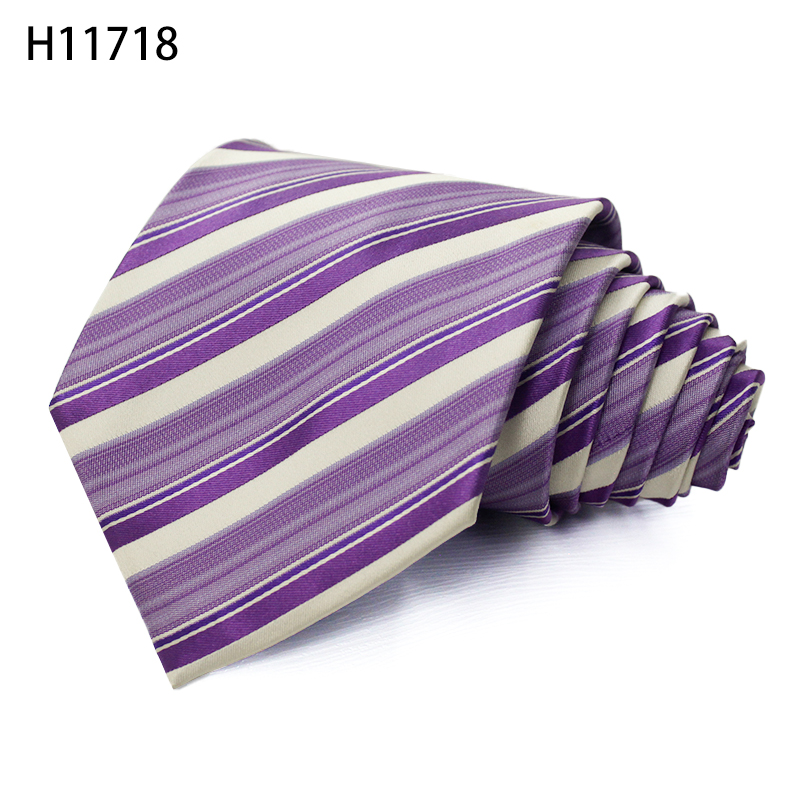 Dream Purple Colors Fashion Woven Jacquard Ties