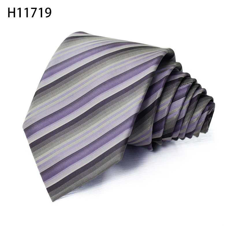 Dream Purple Colors Fashion Woven Jacquard Ties