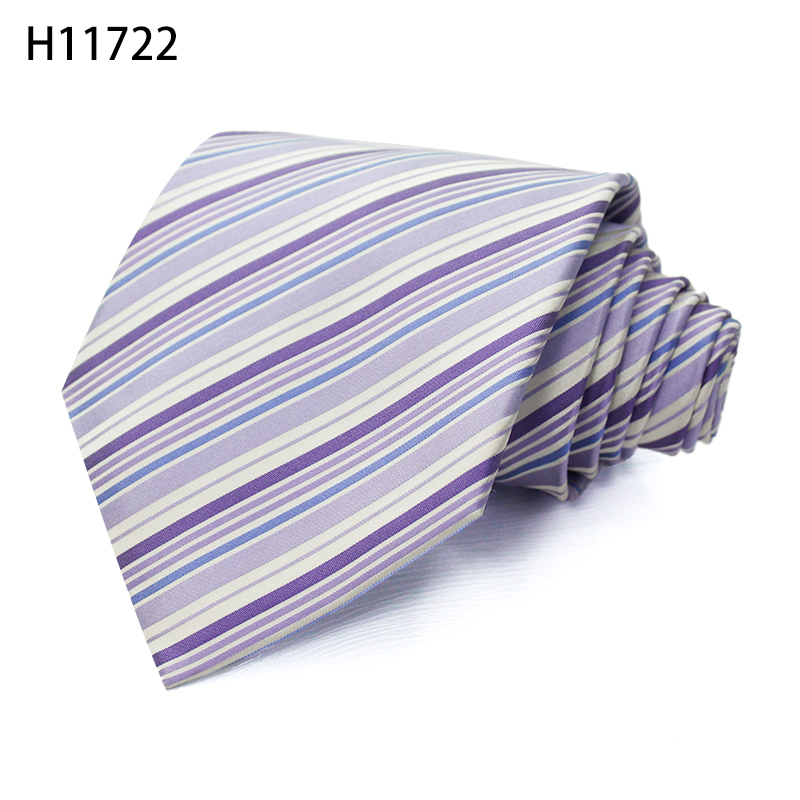 Dream Purple Colors Fashion Woven Jacquard Ties