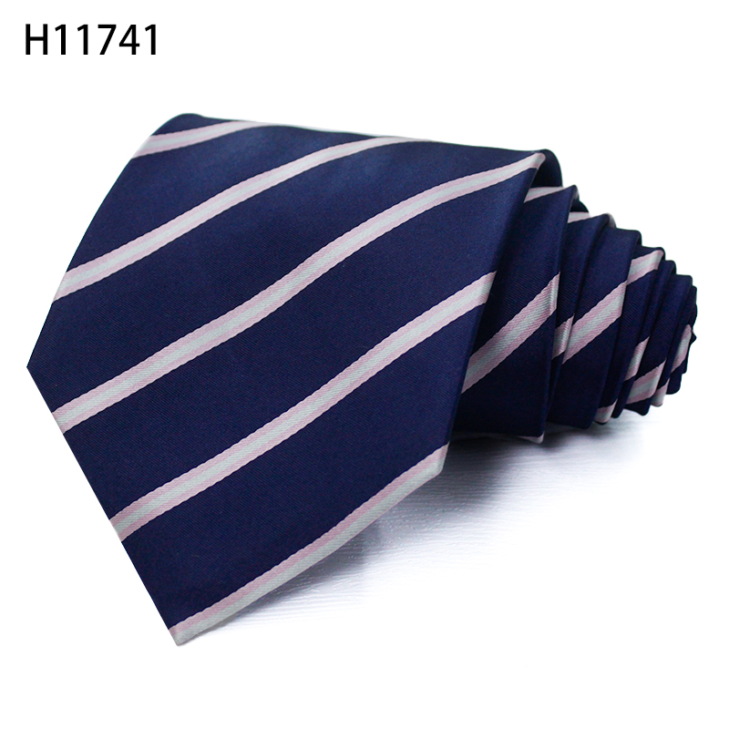 Dark stripe mens silk ties manufactory fashion necktie