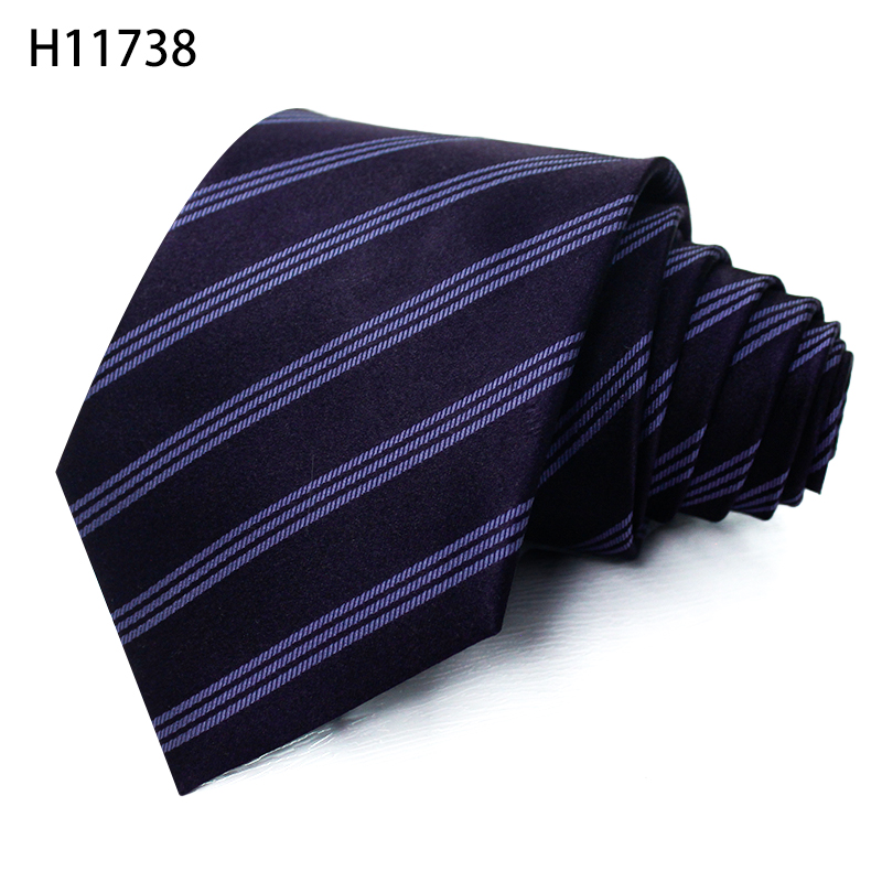 Dark stripe mens silk ties manufactory fashion necktie