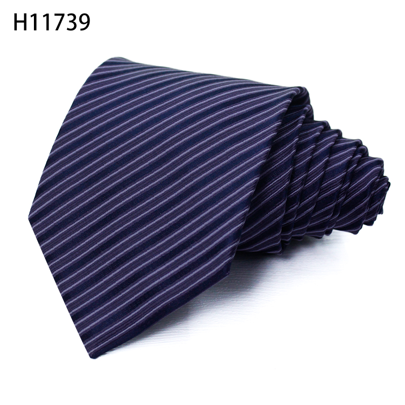 Dark stripe mens silk ties manufactory fashion necktie